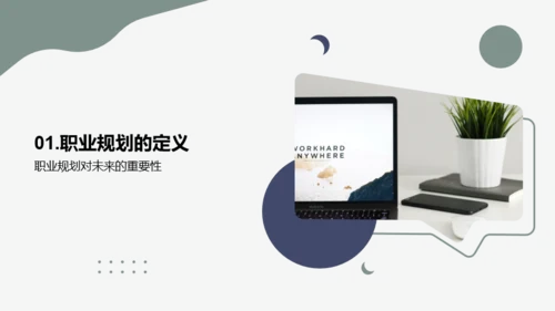 绿色简约风大学生职业规划