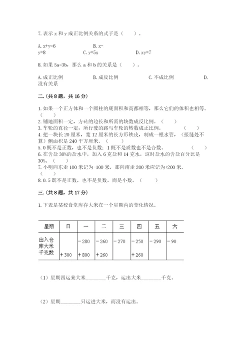 青岛版六年级数学下册期末测试题精品【夺冠】.docx