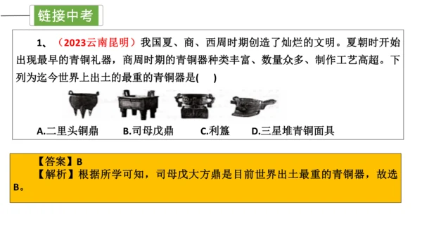 第二单元 夏商周时期：早期国家与社会变革 单元复习课件