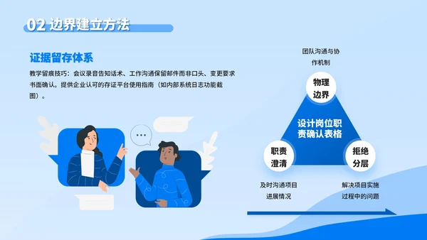 蓝色插画风职场反PUA培训PPT模板