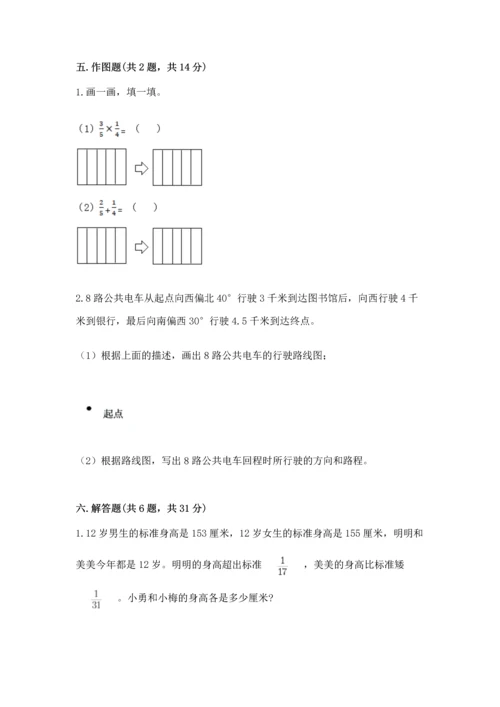 人教版六年级上册数学期中测试卷（考点梳理）.docx