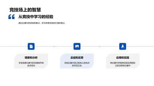 体育竞技探究PPT模板