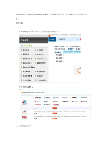 网站域名购买作业流程.docx