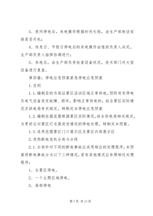 重大会议期间停电应急预案3.docx