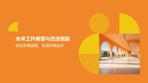 橙色商务学生会工作总结PPT模板