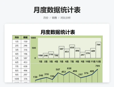 月度数据统计表