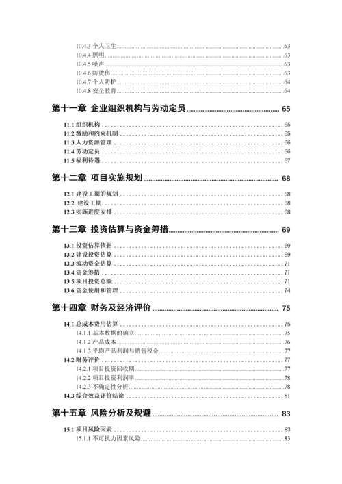 电动汽车充电基础设施项目可行性研究报告编写说明(模板.docx