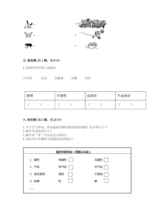 教科版一年级下册科学期末测试卷【精练】.docx