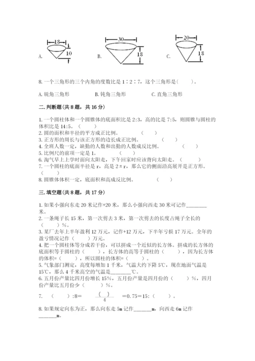 小升初六年级期末试卷精品（有一套）.docx