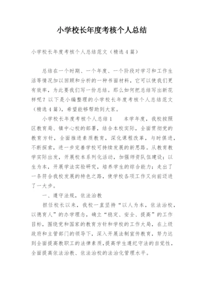 小学校长年度考核个人总结.docx