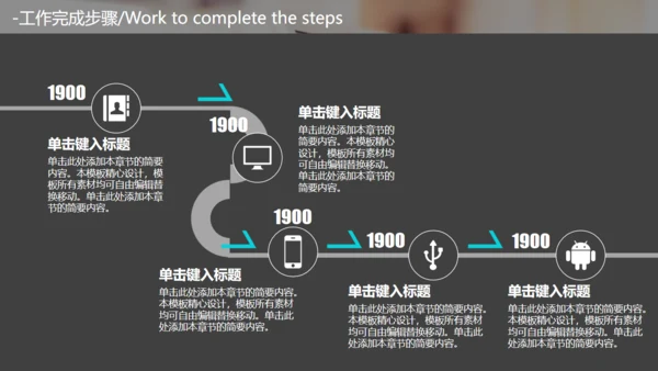 商务办公企业岗位竞聘报告通用PPT模板