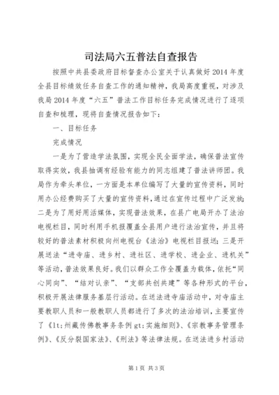 司法局六五普法自查报告.docx