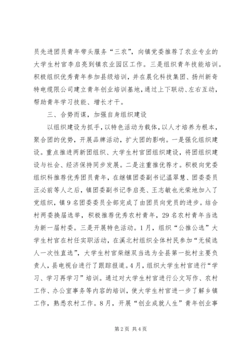 乡镇团委年终工作报告.docx