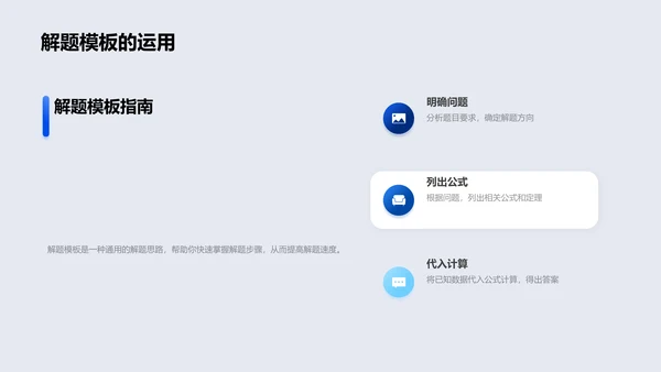 初三数学解题教程PPT模板