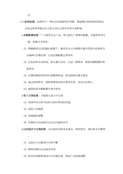 2023年陈共·财政学笔记.docx