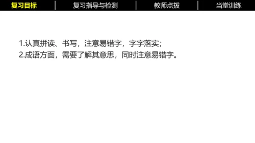 七年级下册语文复习专题二：字词梳理 课件（含截屏）