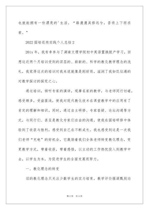 2022国培返岗实践个人总结.docx