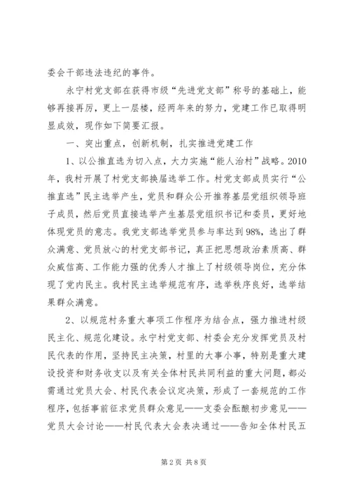 永宁村党支部汇报材料.docx