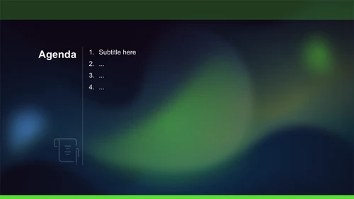 绿色科技风通用行业IT技术工作计划PPT主题