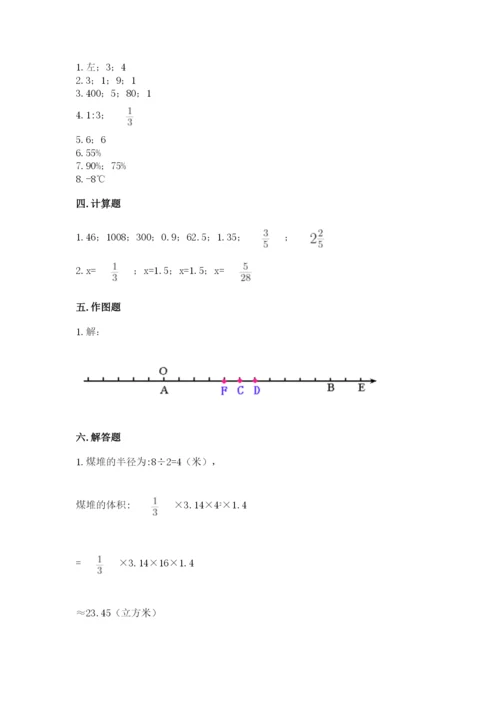 小学六年级下册数学期末卷带答案（综合卷）.docx