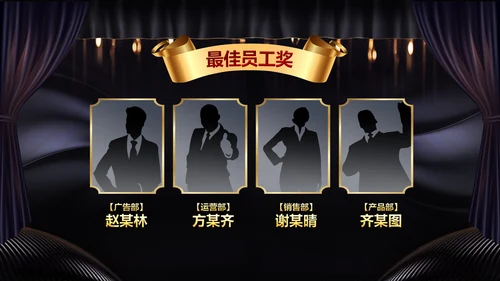 2020鼠年颁奖典礼年会年终总结PPT