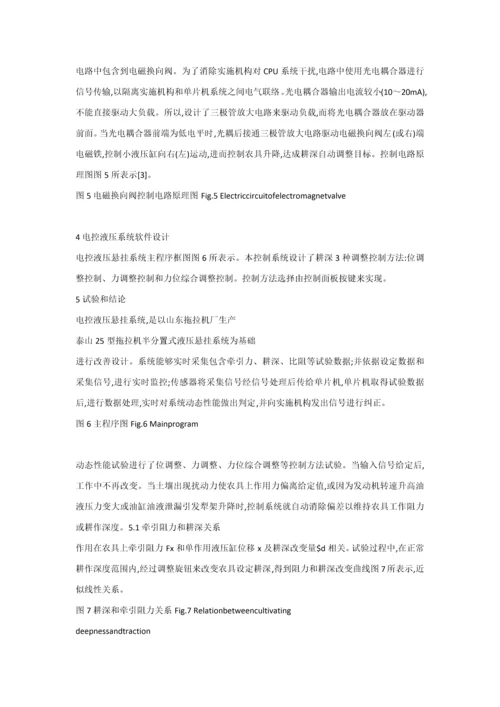 拖拉机液压悬挂机构自动控制新版系统.docx