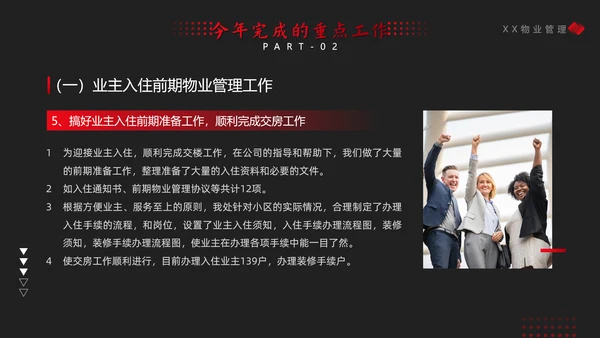 物业年终总结PPT模板