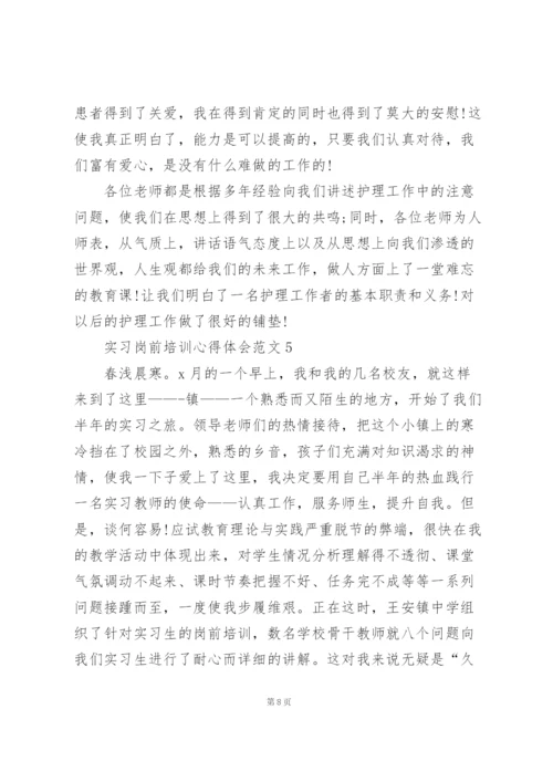 实习岗前培训心得体会范文5篇.docx