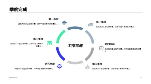 多色插画风金融银行年终工作总结汇报PPT模板