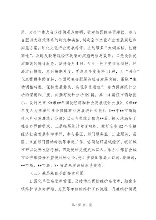 市统计局上半年工作总结及下半年工作计划 (3).docx