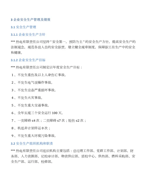 某热电有限责任公司安全生产标准化三级评审报告.docx