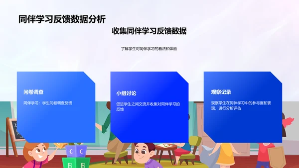 同伴学习教育活动PPT模板