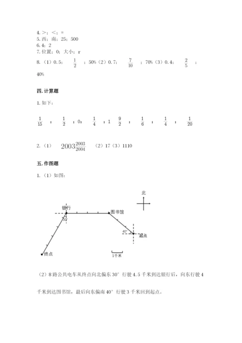 小学六年级数学上册期末卷精品【各地真题】.docx