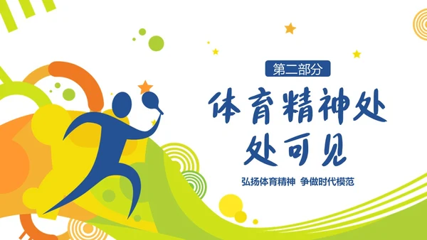 体育精神弘扬体育精神争做时代楷模课程团课PPT课件