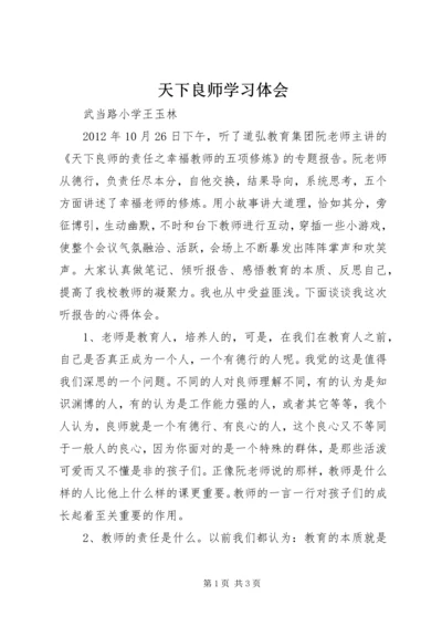 天下良师学习体会.docx