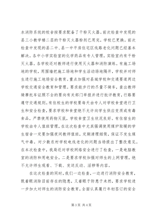 县消防大队119消防宣传活动情况汇报 (3).docx
