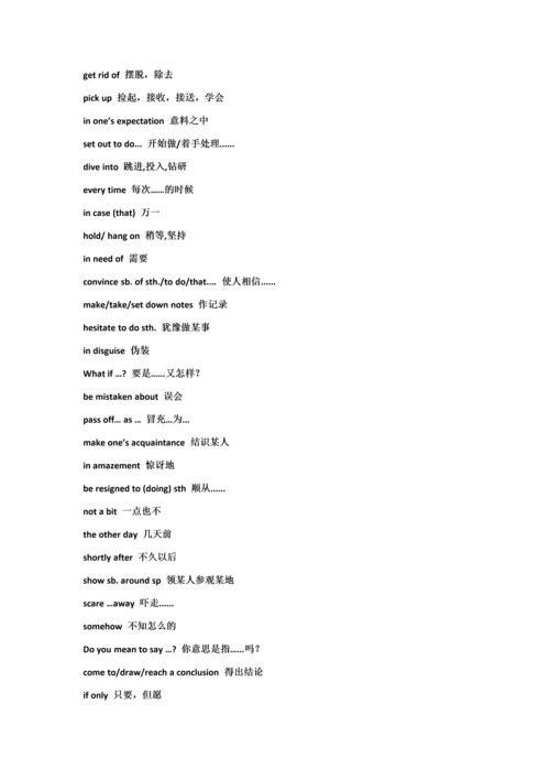 高中英语短语积累精华.docx