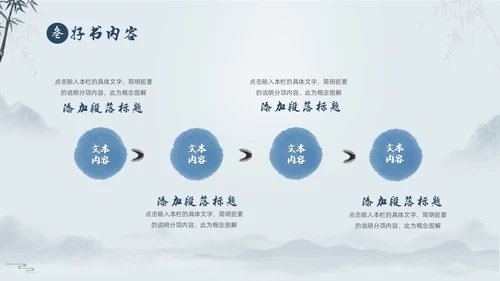 蓝色中国风好书分享好书推荐读书分享