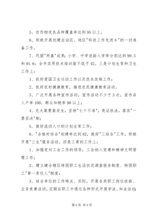 乡镇目标任务完成情况自查总结_1.docx