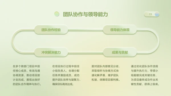 眠眠兔果绿色简约风个人简历