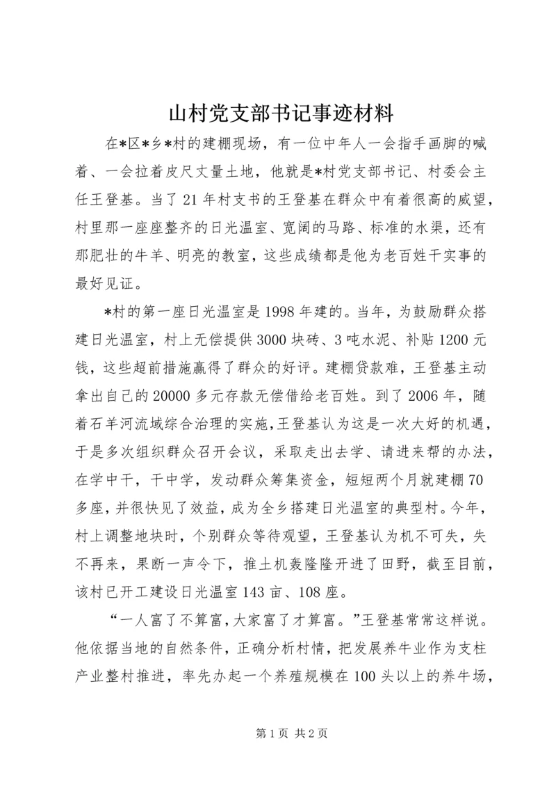 山村党支部书记事迹材料.docx