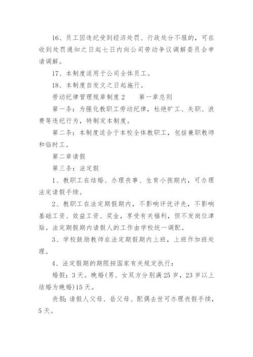 劳动纪律管理规章制度_2.docx