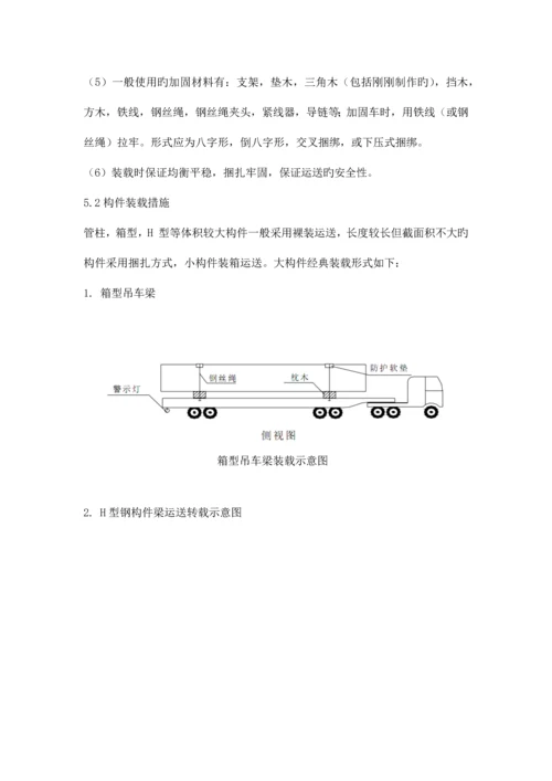 钢结构件运输方案.docx