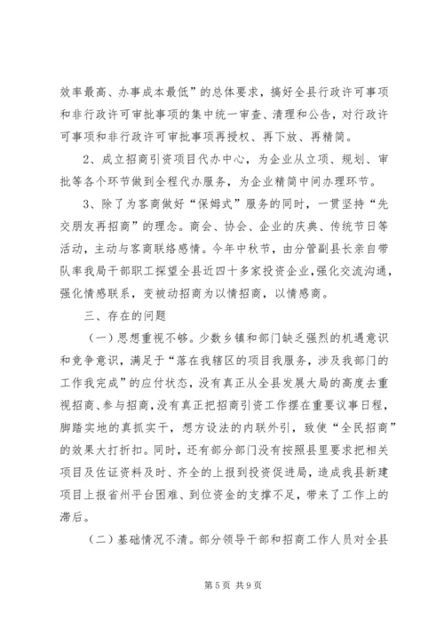 县投资促进局工作汇报.docx
