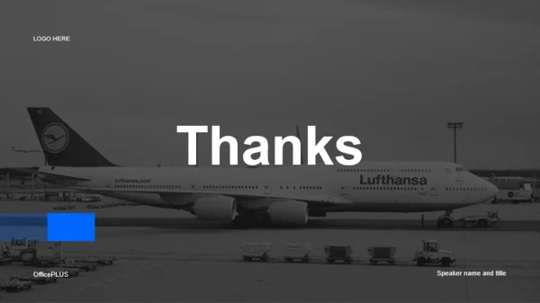 黑色商务航空运输PPT主题