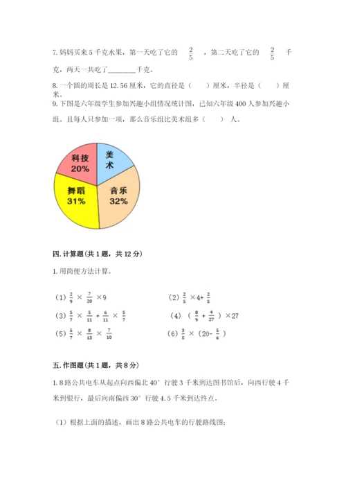 小学数学六年级上册期末考试试卷及完整答案【考点梳理】.docx