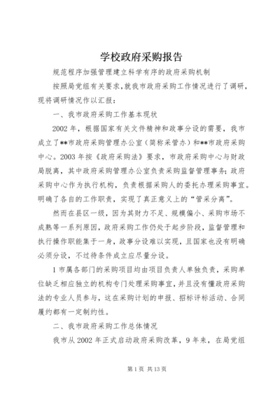 学校政府采购报告精编.docx