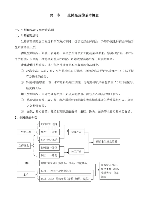 超市管理--超市生鲜管理手册.docx