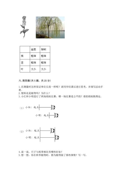 教科版科学一年级上册期末测试卷附答案（实用）.docx