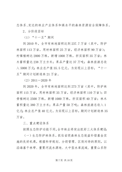 某市林业发展十一五规划 (2).docx